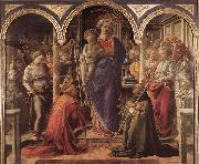 LIPPI, Fra Filippo Adoration of the Child with Saints g china oil painting artist